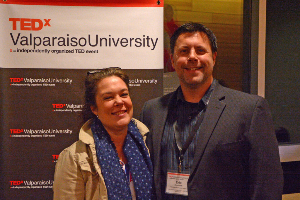 Eric and Jenny at TEDxValparaisoUniversity